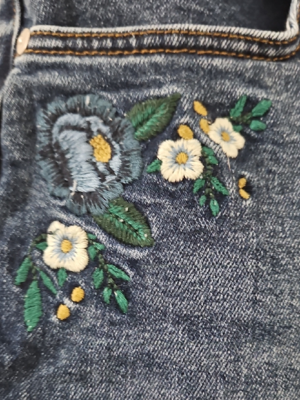 ๐ธ LC Lauren Conrad Embroidered High-Rise Skinny Jeans ๐ธSize 14 NTW - Picture 3 of 9